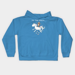 Unicorn Sloth Disco Kids Hoodie